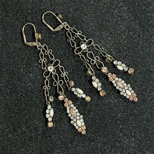 Sorrelli Bronze Crystal Drop Earrrings